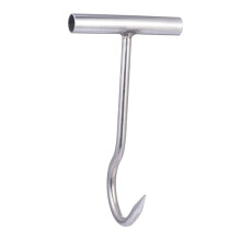 Pork hook, meat processing hook, meat hook, smoked meat hook, black metal, double frying pot hook, beef deboning hook, pork hook, stainless steel