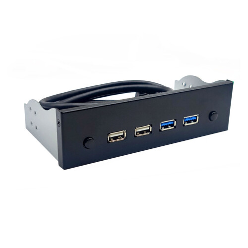 Plaque de panneau avant 19 broches/9 broches vers USB3.0/2.0