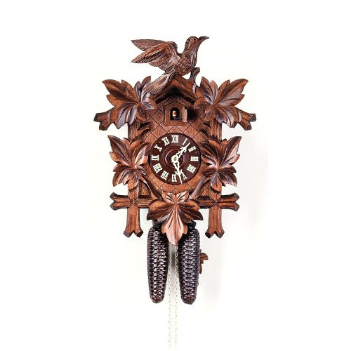 Cuckoo Clock 5 Leaves Bird