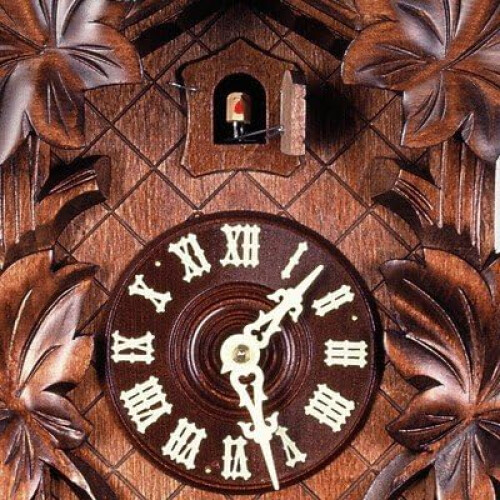 Cuckoo Clock 5 Leaves Bird 1