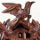 Cuckoo Clock 5 Leaves Bird 3
