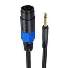 6,35 mm 1/4 Zoll Stecker auf Speakon-Buchse,