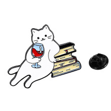Lovely Cat Brooch Pin Fashion Brooch for Clothes Bags Friends Festival Badge Backpack Decoration as the pic show Metal, Metal