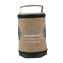 Golf Pouch Bag Cylindrical Large Capacity Ball Pouch Portable Foldable Storage Sack Lightweight For Golf Balls Pingpong