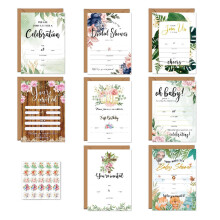 Vacation invitation card, cute invitation cards Creative vacation invitation set