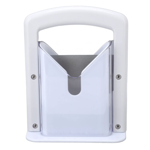Bagel Cutter with Safety Shield and Secure Handle for Breads, Muffins