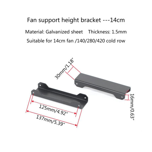 Support de montage universel pour ventilateur de 14 cm,-Noir 1