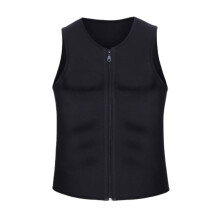 Waist Support Belt Back Compression Shirt Sleeveless Neoprene Vest Black Size L Body Shapers