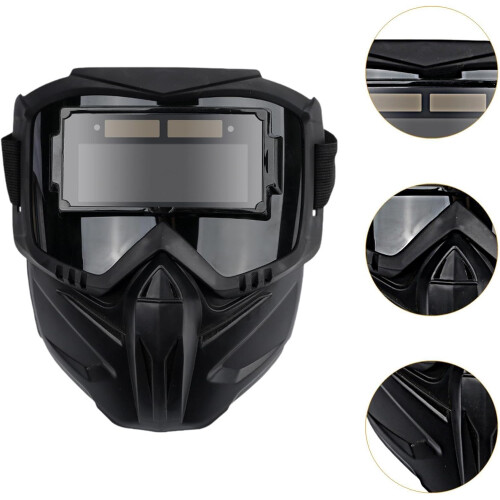 Welding Goggles with Automatic Welding Mask, Adjustable Strap, Removable for Welding and Cutting 2