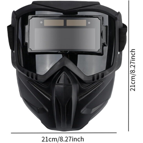 Welding Goggles with Automatic Welding Mask, Adjustable Strap, Removable for Welding and Cutting 1