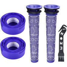 Filtro de repuesto para aspiradora de alta eficiencia, compatible con Dyson V8Animal, paquete económico con filtros HEPA lavables y reutilizables.