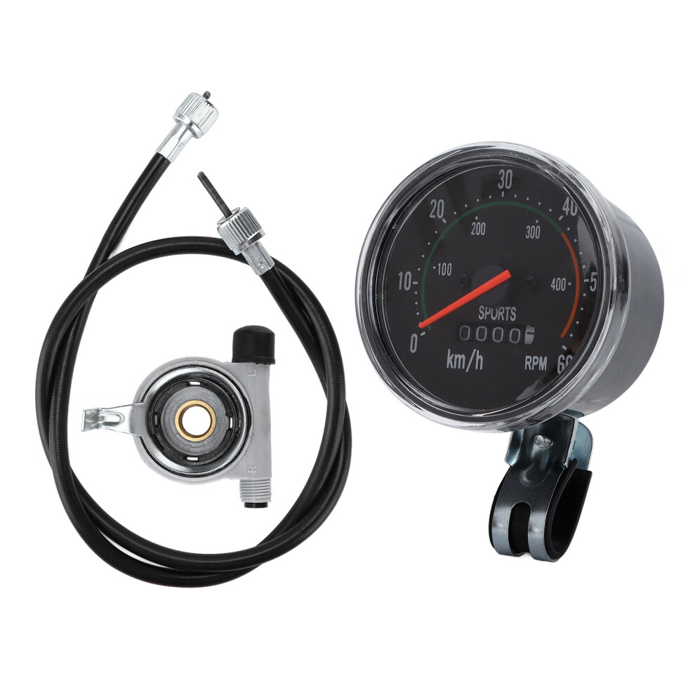 Easy To Read Analog Speedometer Mechanical Speedo Metric Measurement Aluminum Alloy Motorized Bike Compatible Pure Mechanical Computer Auto Reset 9190834190570