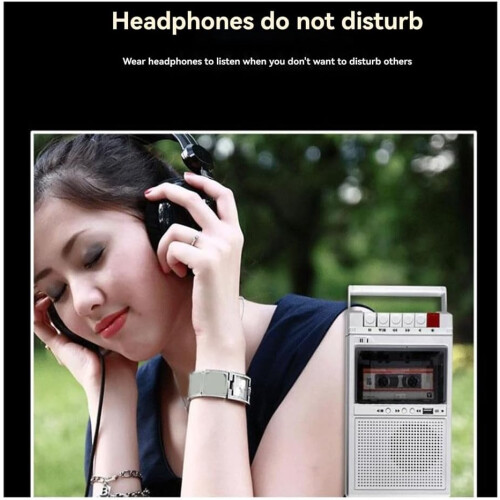Retro Cassette Recorder and Player With Internal And External Recording, USB Transcription, Compatible With Cassettes 2