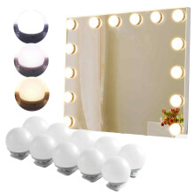 Luxurious Hollywood Vanity Mirror, Makeup Mirror With Lights And 3 Color Modes, Wall-Mounted Or Tabletop For Versatile Use In Your Private Beauty
