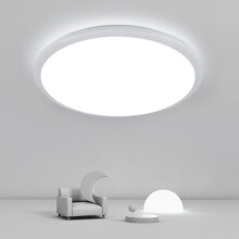 Øyebeskyttende LED-taklampe, ultratynn design 30 cm ABS+Pc 24W 2400Lm Bred bruksområde belysning for bad kjøkken spisestue balkong stue