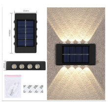 Buitenverlichting, LED-zonnelampen met automatische aan/uit-functie voor decoratieve buitenverlichting, waterdichte LED-wandlamp met duurzaam