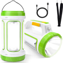 Linterna LED para acampar, diseño plegable, portátil y ligero, diseño resistente al agua, botón de modo de luz ajustable, plástico resistente y