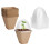 10 Pack Biodegradable Seedling Pots 6cm & 8cm with Humidity Dome 1