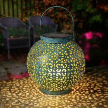 Luminárias de jardim suspensas à prova d'água, lanternas decorativas de metal para espaços externos, decoração de pátio com design de palavras