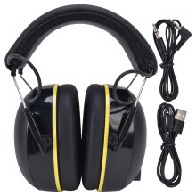 Bluetooth Hearing Protection Earmuffs With Noise Canceling Adjustable Headband Rechargeable Battery Long Playtime For Mowing Woodworking And More