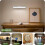 Modern wallmounted LED cosmetic light, adjustable 3 color modes, mirror lighting for dressing table (Black, 80cm) 4