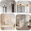 Modern wallmounted LED cosmetic light, adjustable 3 color modes, mirror lighting for dressing table (Black, 80cm) 3