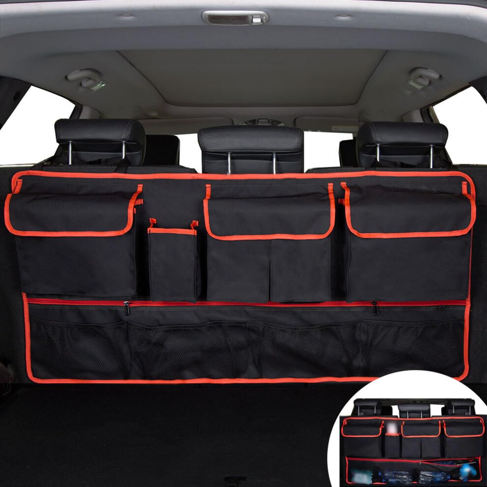 Car Boot Organiser For Suzuki Swift Hybrid Cvt Durable Hanging Car Seat Storage Bag With Adjustable Straps 9189345026294