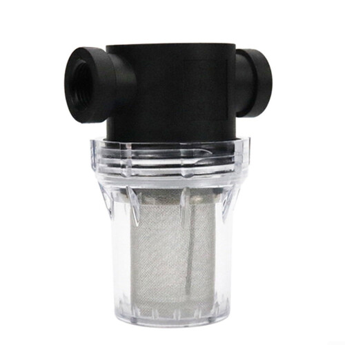 Water Pump Filter for Garden Pond, Flow Inline Mesh Strainer, Debris Protection, Model B