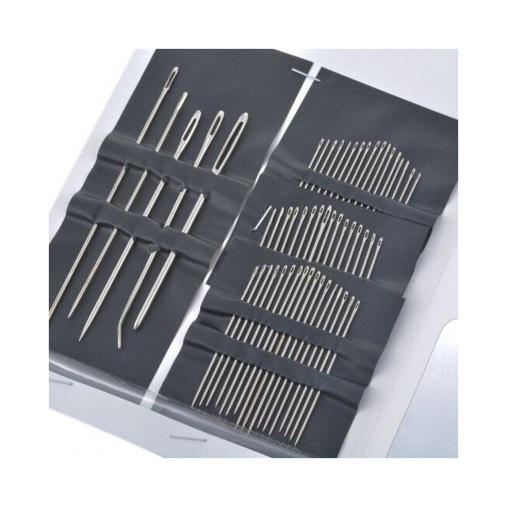 Hod Hobbies Professional Stainless Steel Sewing Needle 55 Pcs Silver Hand Sewing Needles