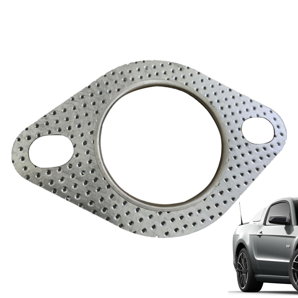 Exhaust Flange Gasket Graphite Stainless Steel Interface, Temp, 2.15 Inches (55Mm), For Modified Exhaust 9189345026522
