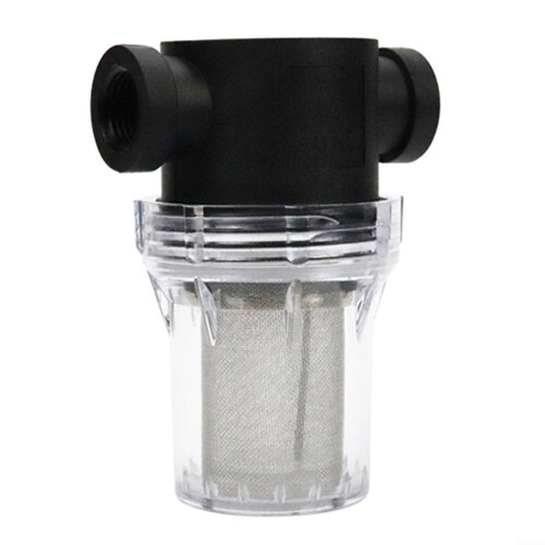 Garden Pond Inline Mesh Strainer,  Flow Pipeline Water Pump Filter, Debris Protection Model A