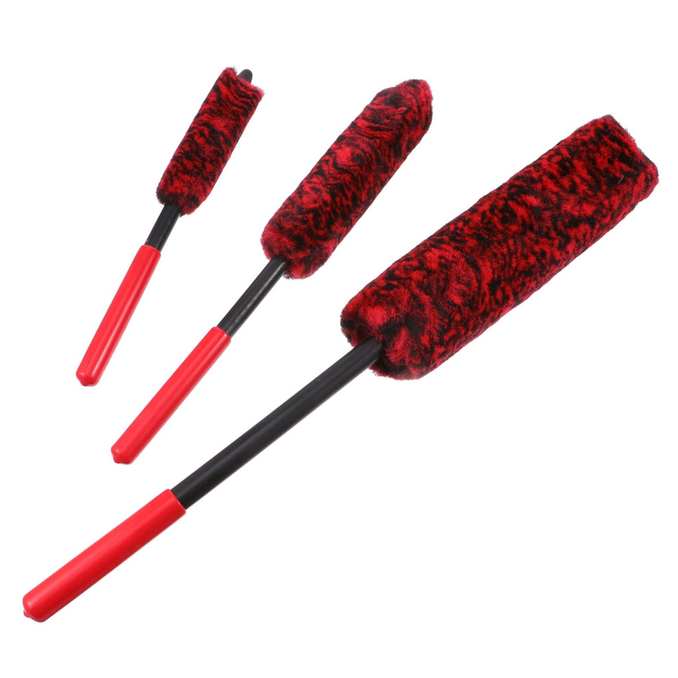 Automobile Wheel Cleaning Brush 3Piece Set Tire Brush Rim Cleaning Tool For Car Washing 9365049891332