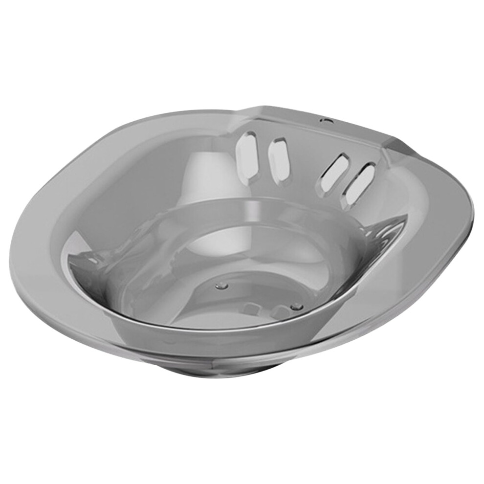 Sitz Bath Perineal Soaking Bath Over Toilet Bidet Attachment For Hemorrhoids Postpartum 14X15x4 In Transparent Grey 9189345026713