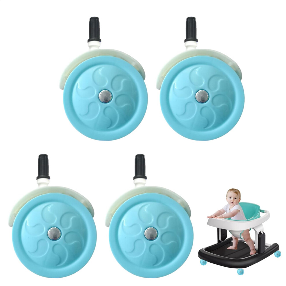 Stroller Wheels Universal Fit Flexible Swivel 4 Pack Quiet Wheels For Baby Stroller Tricycle Walker Indoor Use