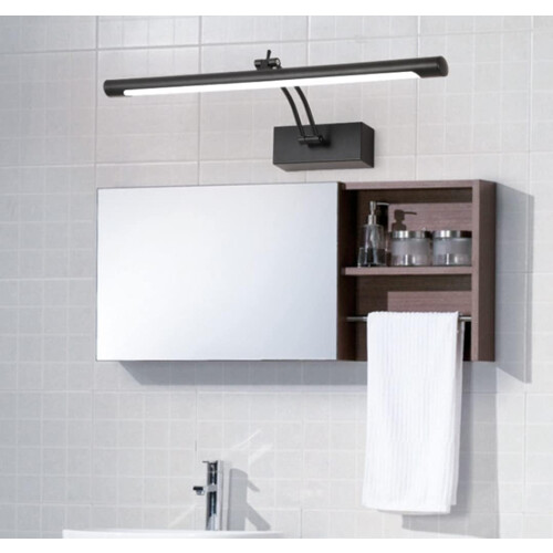 LED Mirror Light Black Bathroom Lamp 6000K 40cm Adjustable Angle Makeup Mirror Light 2