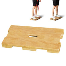 Resistance Band Foot Plate 23Inch Wooden Stretch Board, AntiSlip Core Strength Trainer For Athletes And Runners