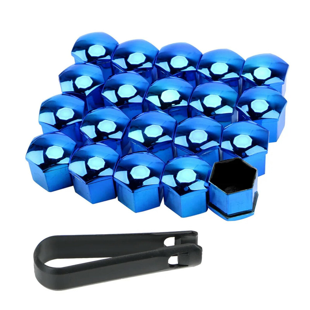 Wheel Nut Head Cover 20Pcs 17Mm 19Mm Exterior Bolt Caps For Wheel Bolts And Rims Blue 9189345026980