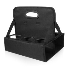 Collapsible Drink Carrier With Handle Caddy For Multiple Coffee Cups Hot Cold Beverages PE Materials Modern Design