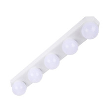 Dimmable LED cabinet light with 5 lights, cosmetic mirror lighting set, washroom mirror front lamp