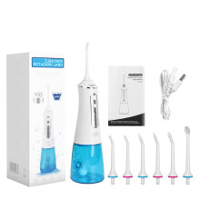 Portable Water Dental Floss Teeth Pick, Wireless Oral Irrigator, 300 ml Rechargeable Travel Water Cleaner, IPX7, Electric Teeth Cleaning