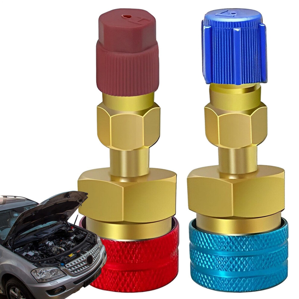 Air Conditioning Adapter Kit, Brass Quick Coupler Set, R1234yf To R134a Conversion For Safe Refrigerant Flow 9189345027338