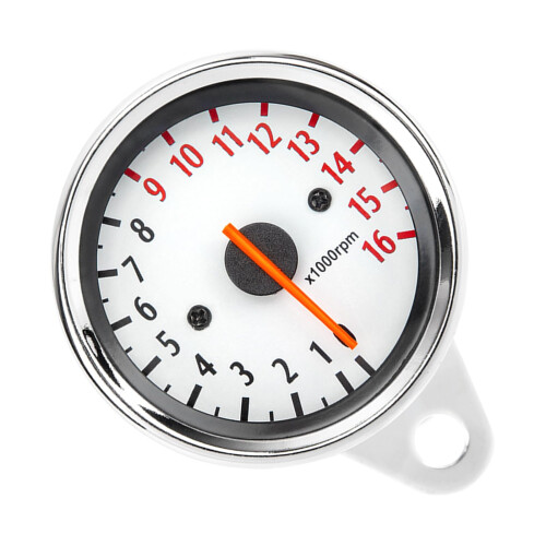Retro Metal Motorcycle Tachometer with Clear Pointer Display and Durable Electronic Inductive Gauge for Custom Bikes