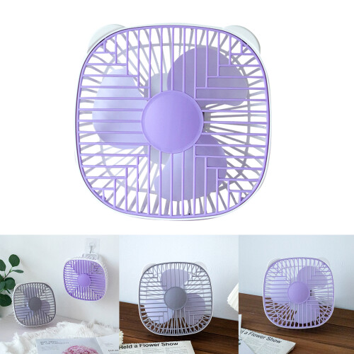 Ventilateur de plafond USB, ventilateur de bureau pour-Violet 2