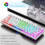 61 Keys Keyboard LED Backlit Full-Transparent Wired-Black 6