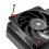 Joint rouge inclus vis de ventilateur CPU châssis d'ordinateur 7
