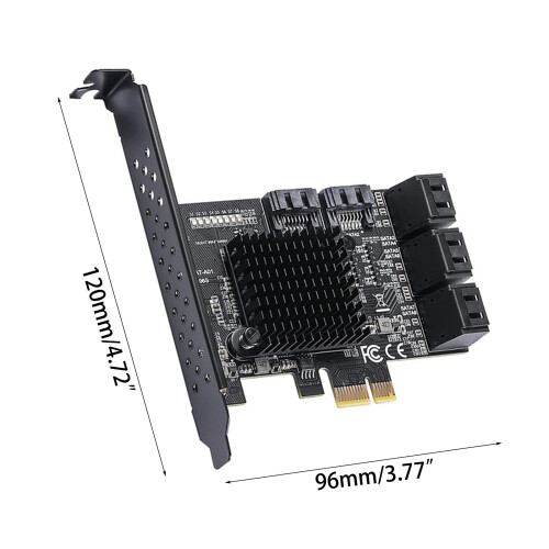 PCI-E to SATA3.0 Controller Expansion Board 8-Port SATA3.0 2