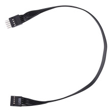 24AWG Computer 9-Pin Male To Female Connection Flat Cable-30cm