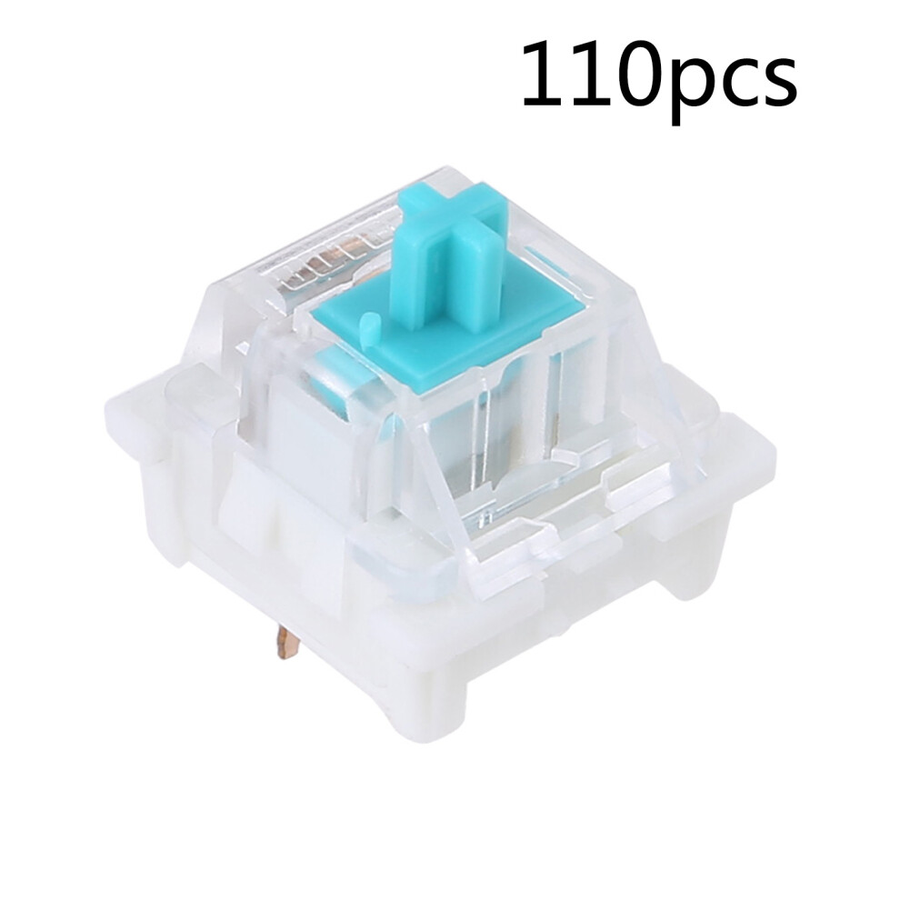 3Pin Clicky Linear Tactile Dustproof Switch For- 110 Green 7732000500176