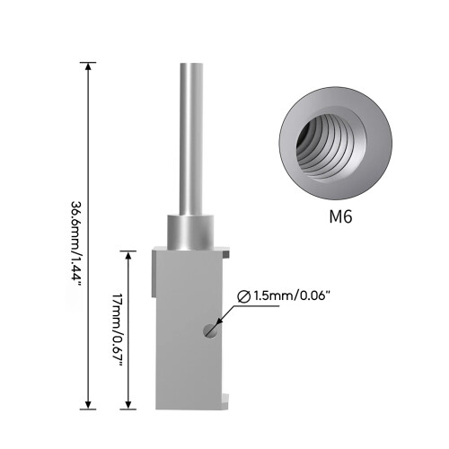 Verbesserter Hotend-Heizblock für Bambu 2