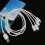 Multi-Micro-USB-Ladekabel, 1 x USB-Stecker auf 4 x-Weiß 7